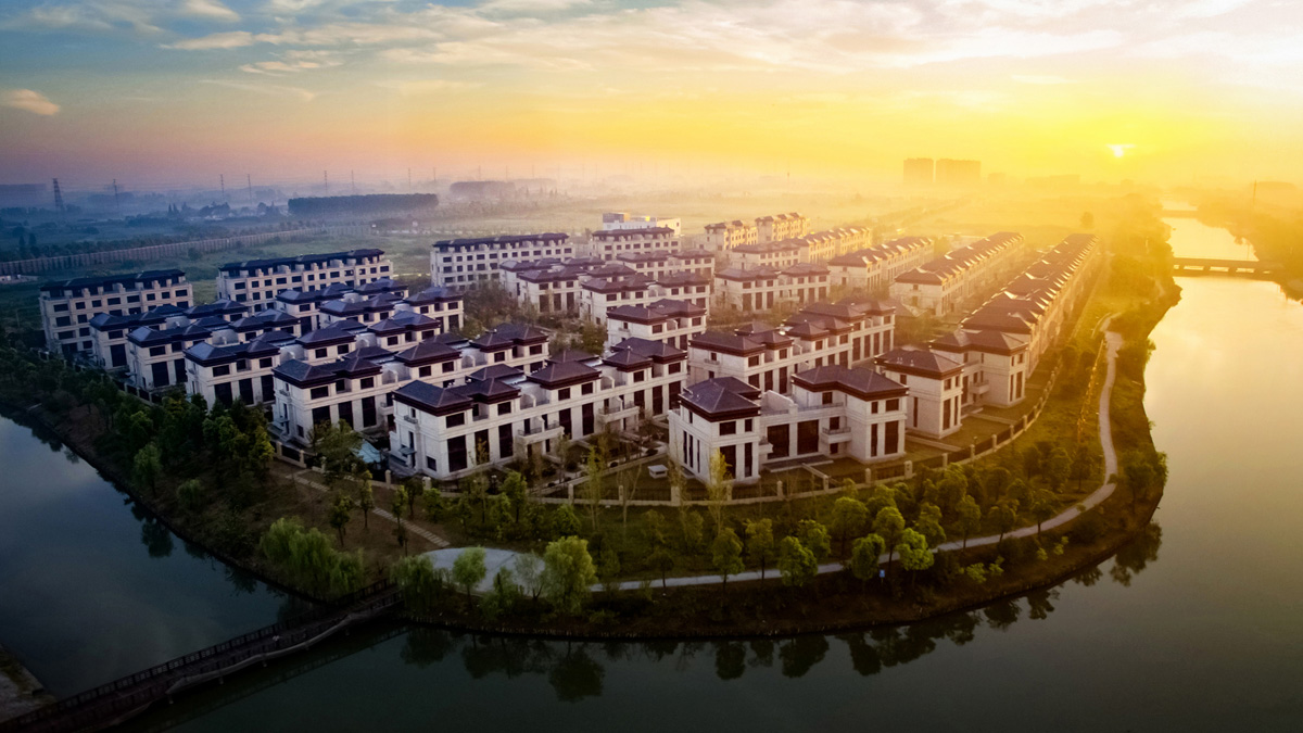 悅達(dá) · 十里香溪實(shí)景鳥(niǎo)瞰圖